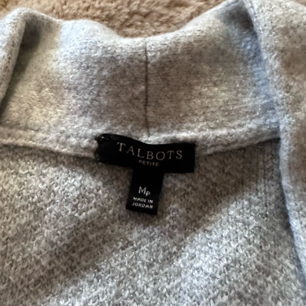 Ombre Animal Print Flyaway Cardigan Talbots MP - Picture 6 of 7
